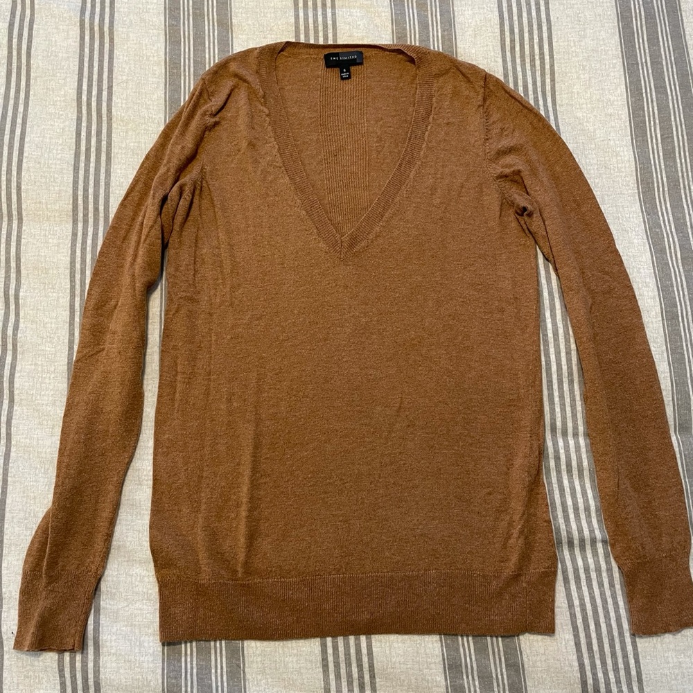 The Limited Brown V-Neck Sweater